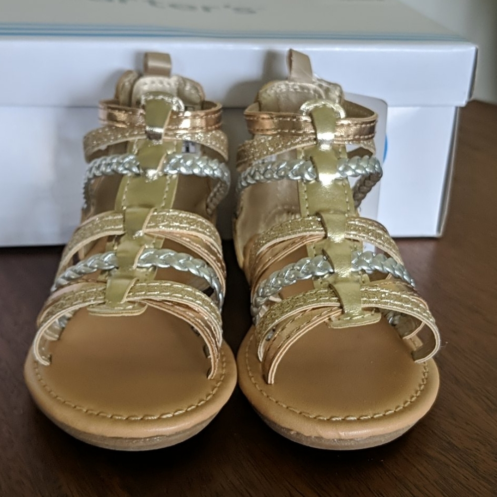 Carter's Metallic Gladiator Sandals for To…